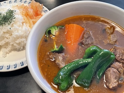 マトンスネ肉スープカレー1