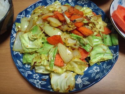 カレー野菜炒め2