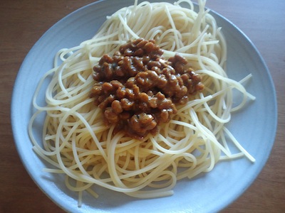 カレー納豆スパゲティー2