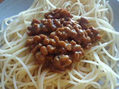 カレー納豆スパゲティー3
