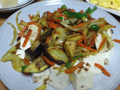 カレー焼き豆腐