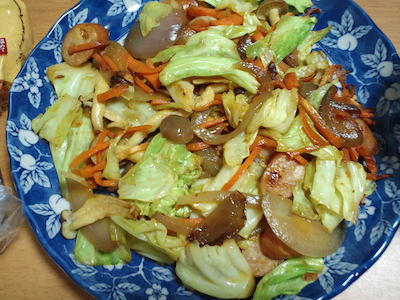 カレー野菜炒め2