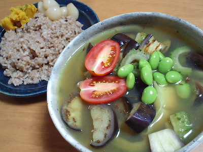 餃子夏野菜スープカレー1