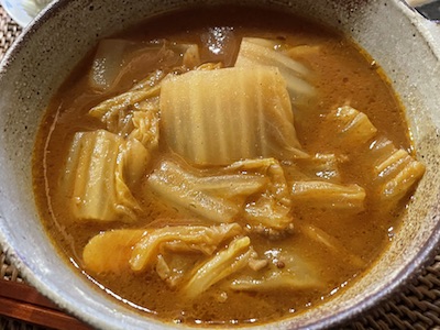 白菜挽肉スープカレー2