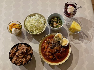 ハンバーグカレー1