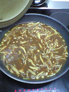 キノコの炒カレー