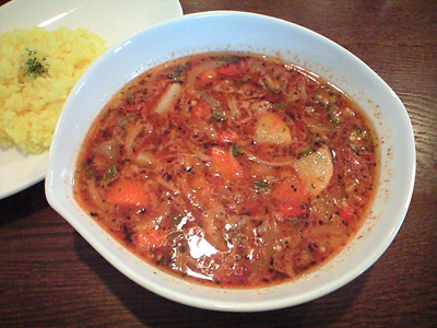 ひき肉納豆カレー1