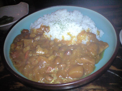 枝豆カレーライス1