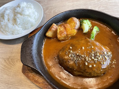 鉄板ハンバーグ3