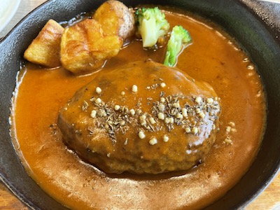 鉄板ハンバーグ4
