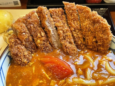 牛カツトマたまカレーうどん3