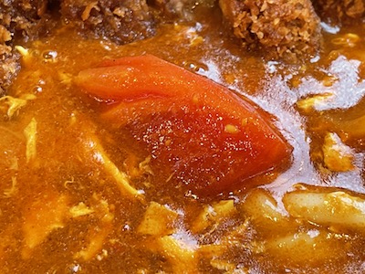 牛カツトマたまカレーうどん4