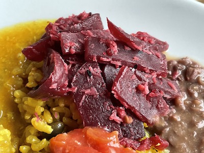 カレーとサラダ9