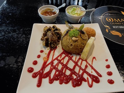 マトンビリヤニと豚肉デビル1