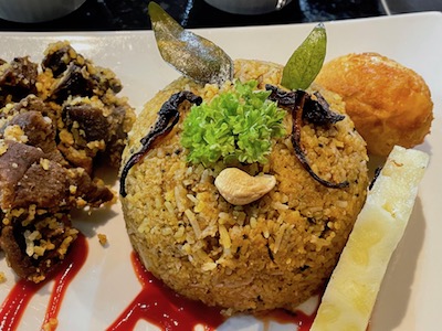 マトンビリヤニと豚肉デビル3