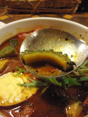 夏野菜と沖縄スパムのスープカリー4