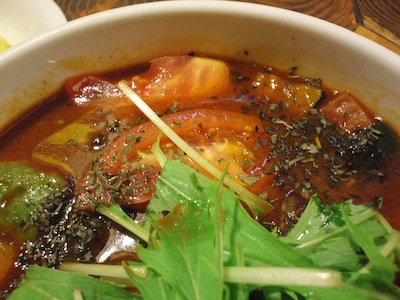夏野菜と沖縄スパムのスープカリー2